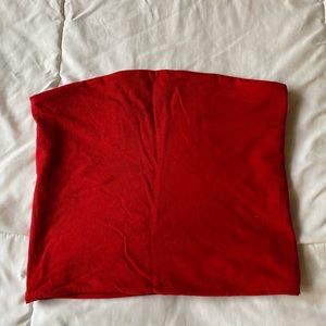Red tube top